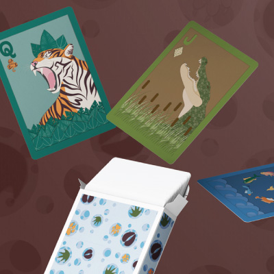 Themed Playing Cards Mockup
